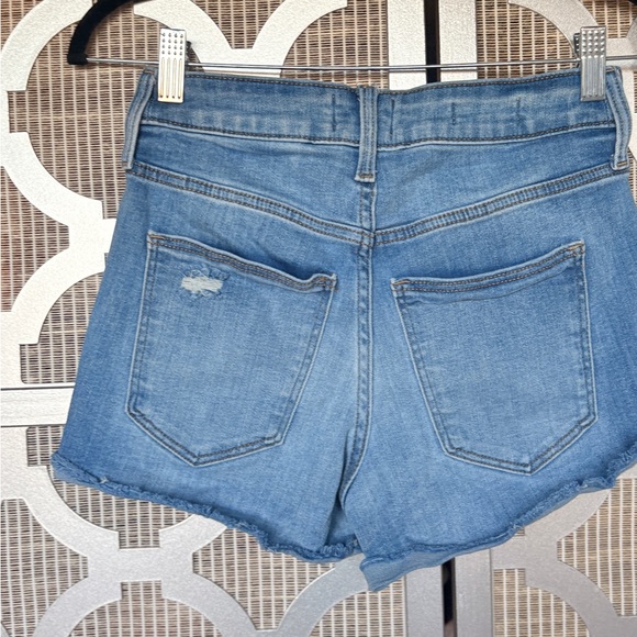 Denim Blue Women's Distressed Shorts - Picture 7 of 8